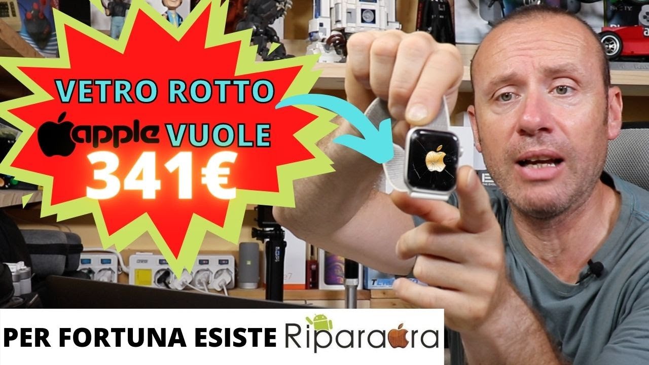 VETRO ROTTO C'E' RIPARAORA RIPARAZIONI SMARTPHONE ONLINE APPLE WATCH IPHONE  SAMSUNG XIAOMI HUAWEI - YouTube