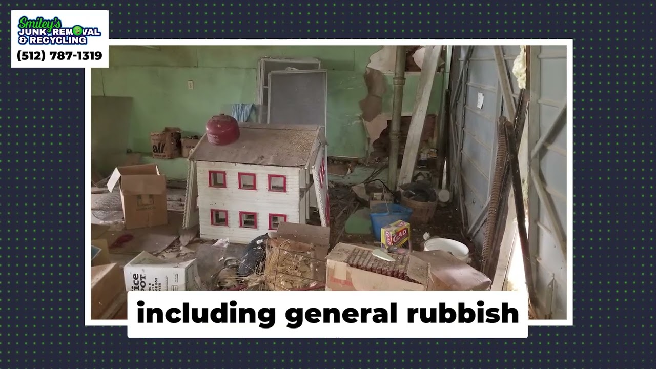 Residential junk removal services in Austin by Smiley’s Junk Removal & Recycling