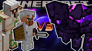 Iron Golem and Guard Villager VS Ender Golem w/Epic Fight Mod - Minecraft 1.21.1 (Mob Battle)
