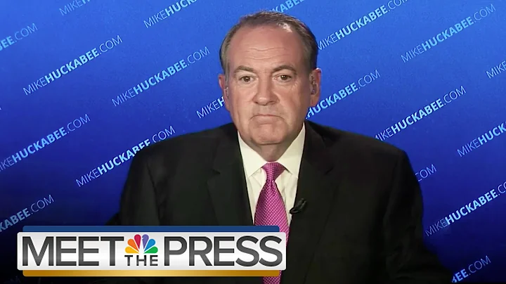 Mike Huckabee: Confederate Flag 'Not An Issue' | Meet The Press | NBC News