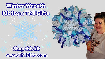 How to make a snowflake winter wreath using a kit from TMI Gifts
