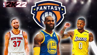 HOW TO DO A FANTASY DRAFT NBA 2K22 CURRENT GEN | MyNBA ONLINE FANTASY DRAFT
