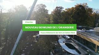Fehr Group Pose Dun Élément De 14 Mètre En Béton Fibré - Bowling De Lorangerie - Strasbourg