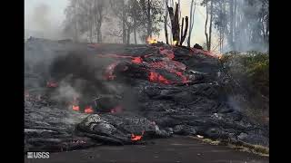 Lava Flows Prompt Road Closures in Hawaii