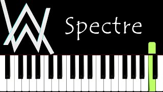 Spectre Easy Beginner Piano | Alan Walker