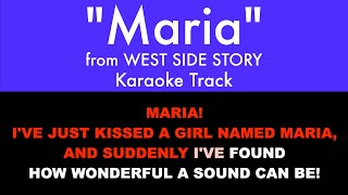 &quot;Maria&quot; from West Side Story - Karaoke Track with Lyrics on Screen