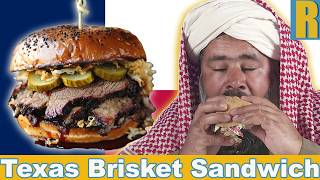 Tribal People Try Texas Brisket Sandwich For The First Time
