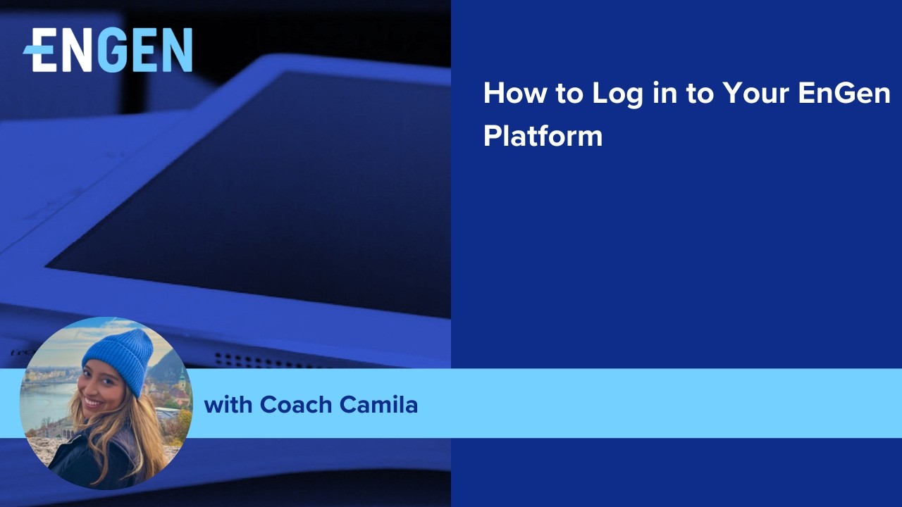 How to Log in to Your EnGen Platform