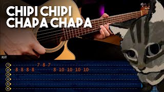 Chipi Chipi Chapa Chapa - Meme - Fácil - GUITARRA Tutorial | TAB Christianvib