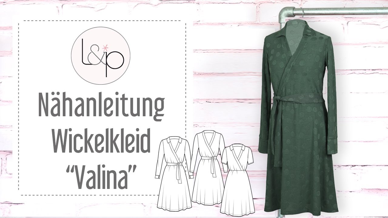 Video-Anleitung: Schnittmuster lillesol women No.83 Wickelkleid "Valina" *mit Video Nähanleitung*