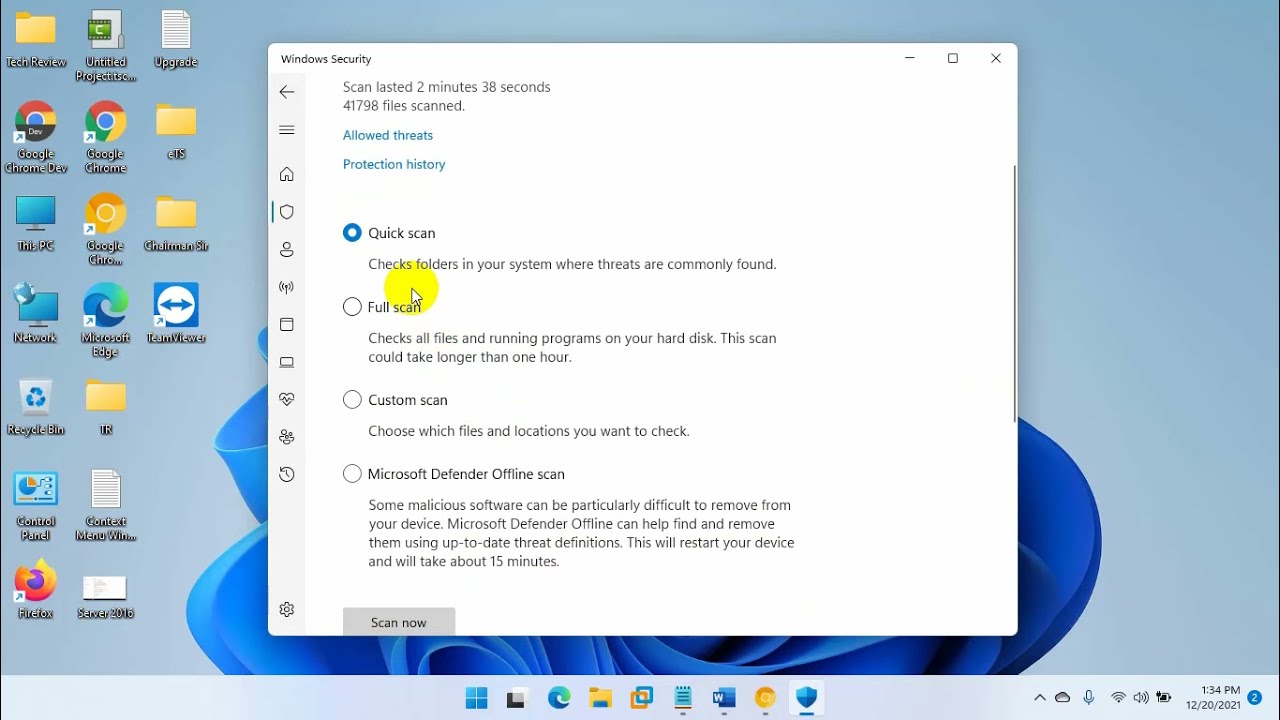 How To Run Full Virus Scan By Microsoft Defender In Windows YouTube