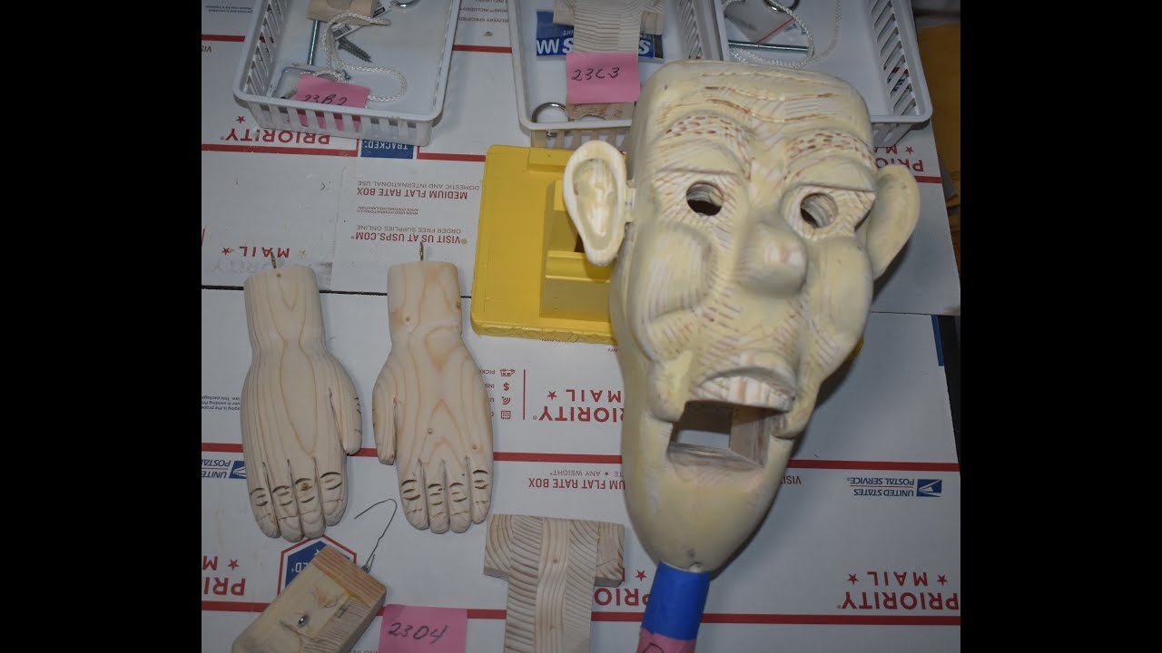 Ernest part 45, how to make a ventriloquist dummy, figure out of wood