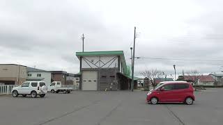 JR陸奥鶴田駅 駐車場　桜【青森県・鶴田町】　2024.04.21