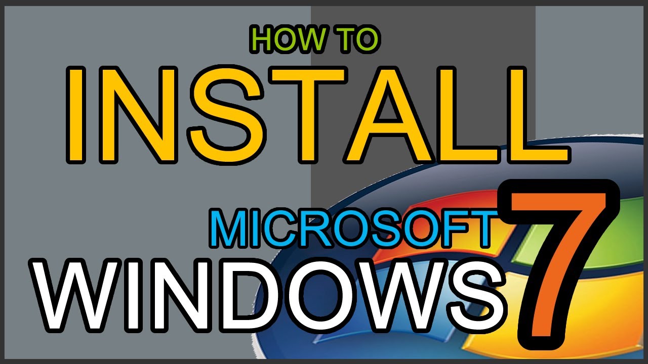HOW TO INSTALL MICROSOFT WINDOWS 7 | KA-ARTISTA TV | 4VLOG - YouTube