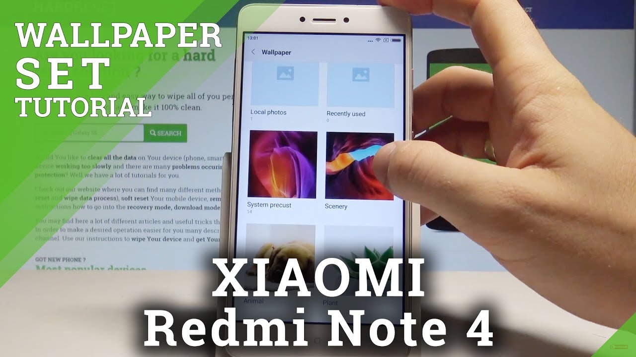 How to change wallpaper on XIAOMI Redmi Note 7 Pro? 