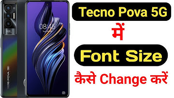 How to change font size in Tecno Pova 5G || Tecno Pova 5G me font size kaise change kare ||