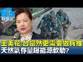 王美花:台灣當然更需要做兵推 天然氣存量曝能源軟肋? 少康戰情室 20240315