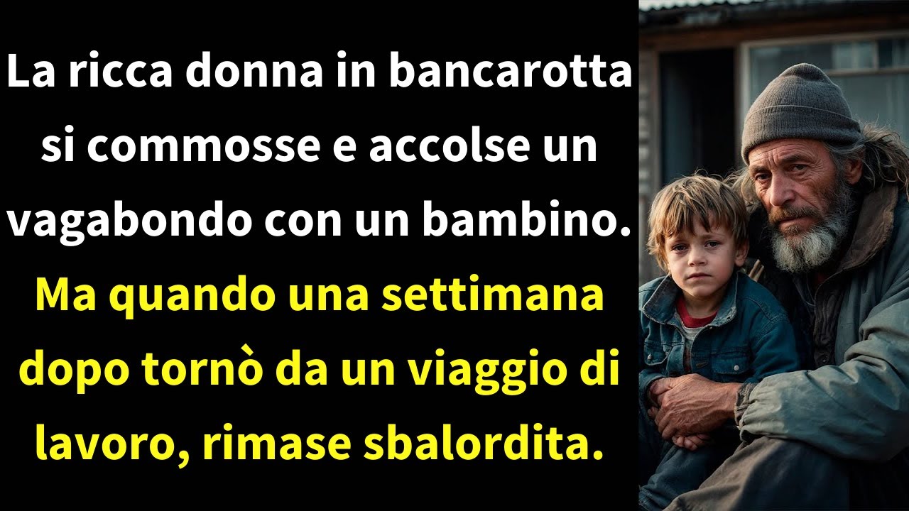 La ricca donna in bancarotta si commosse e accolse un vagabondo con un ...