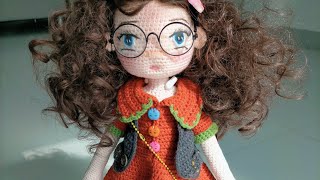 Crochet large doll dresses outfit ( dress for doll 16 )