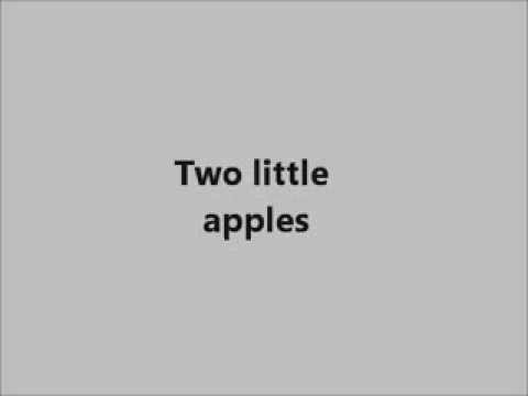 Two little apples - englisches Fingerspiel