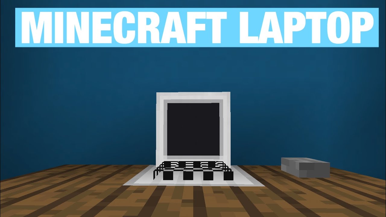 Laptop In Minecraft Build Minecraft: How to Make a Laptop - YouTube