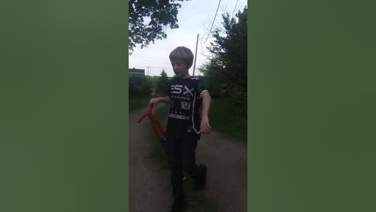 trying to get the world record on most pogo stick jumps I didn't do it