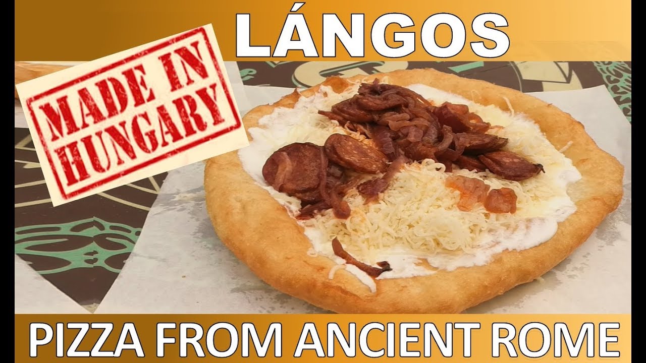 🍕 HUNGARIAN FOOD BUDAPEST VLOG 2020 🍕 Lángos Hungarian Pizza Review -  Street Food In Budapest