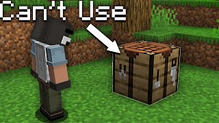 Can you beat minecraft WITHOUT Crafting TABLES?