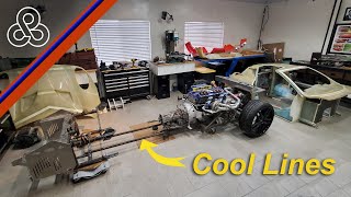 A66 Structural arterial spacers AKA- Coolant lines. Arete Supercar Project