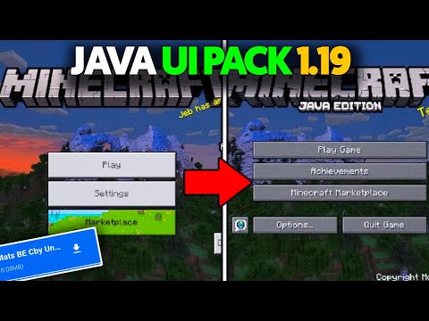 best Java UI pack for Minecraft PE 1.19+. || UI texture pack for MCPE 1.19