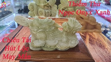 Thiềm Thừ Cõng Bắp Cải Ngọc Onyx - Phong Thủy Maxi