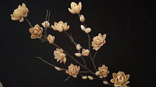 DIY Pistachio shell/Pistachio shell flower bloom/nice Pistachio bloom craft idea