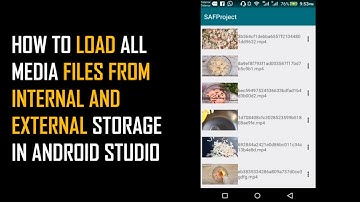How to load all video files from Internal and External Storage | Part 1 | Android Studio