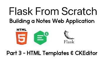 Build a Flask app: Note - HTML Templates & CKEditor 5 (part 3)