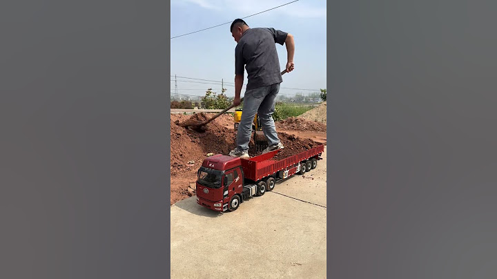 Remote control trailer Will any boy refuse this toy rc model rc remote control truck dump truck