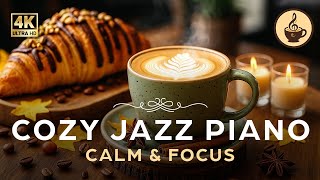 Cozy Coffee Jazz Piano ☕ Relaxing Cafe Ambience for Work, Study & Reading