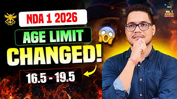 NDA 1 2026 Age Limit Changed😱Who can apply for NDA 1/2026 | NDA 2026 Exam Eligibility✅| MKC