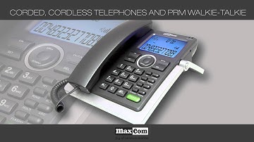 Prezentacja telefonów stacjonarnych i krótkofalówek MaxCom