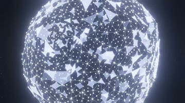 Plexus Holographic Orb Motion Graphic - HD VFX Background, Stock Video