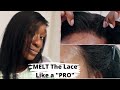 Protective Style for 4c Hair-How to Melt The Lace Wig Install | Beginner From Start To Finish