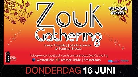 Westergas ZOUK workshop Erik & Chantal 16 06 2016
