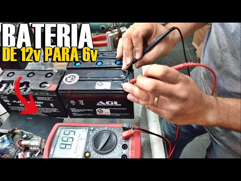 Vídeo: Posso saltar uma bateria de 6v com uma de 12v?