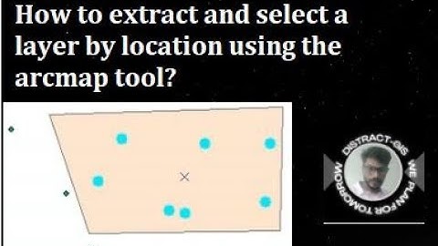How to extract and select a layer by location using the #arcmap tool? vector data extraction #gis