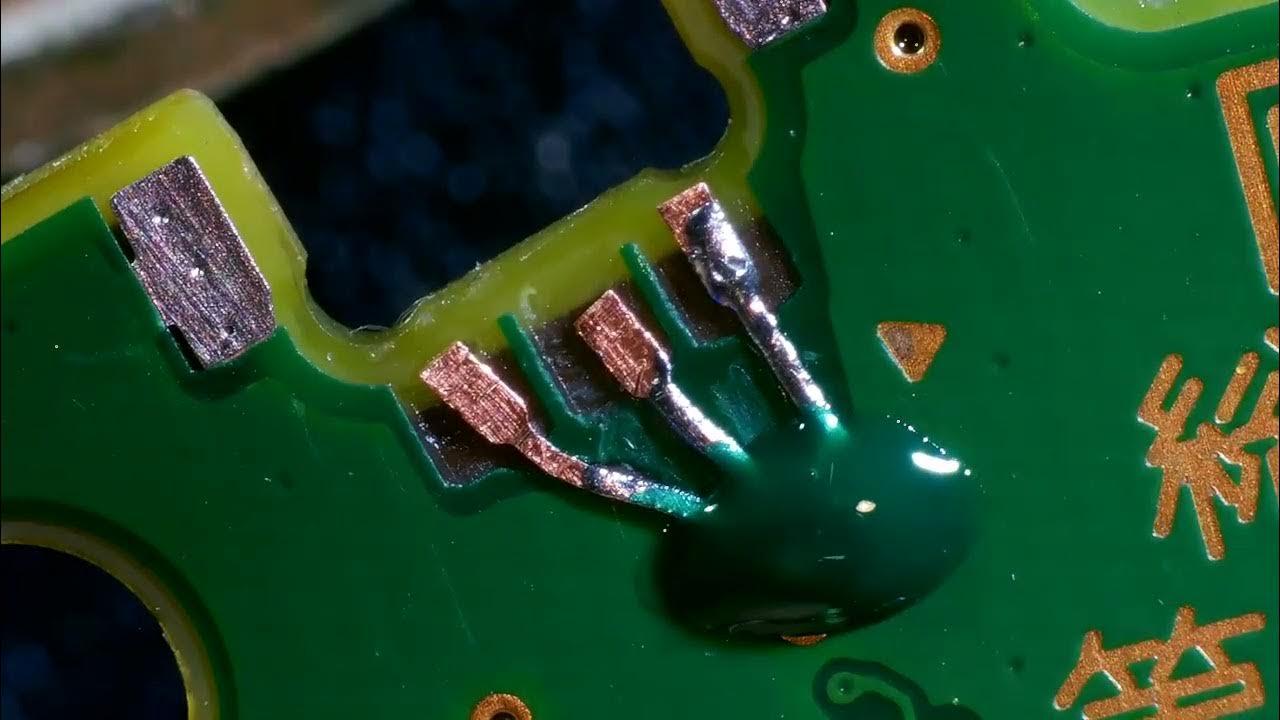 JoyCon Repair R Button with all 3 Broken Traces Restore Pads