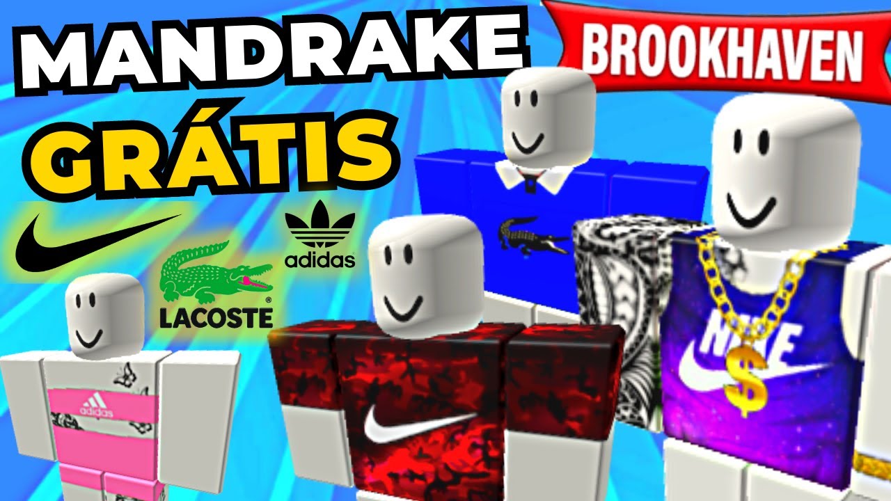 Pegue GRÁTIS Roupas Mandrake no Brookhaven e Bloxburg - Roblox 