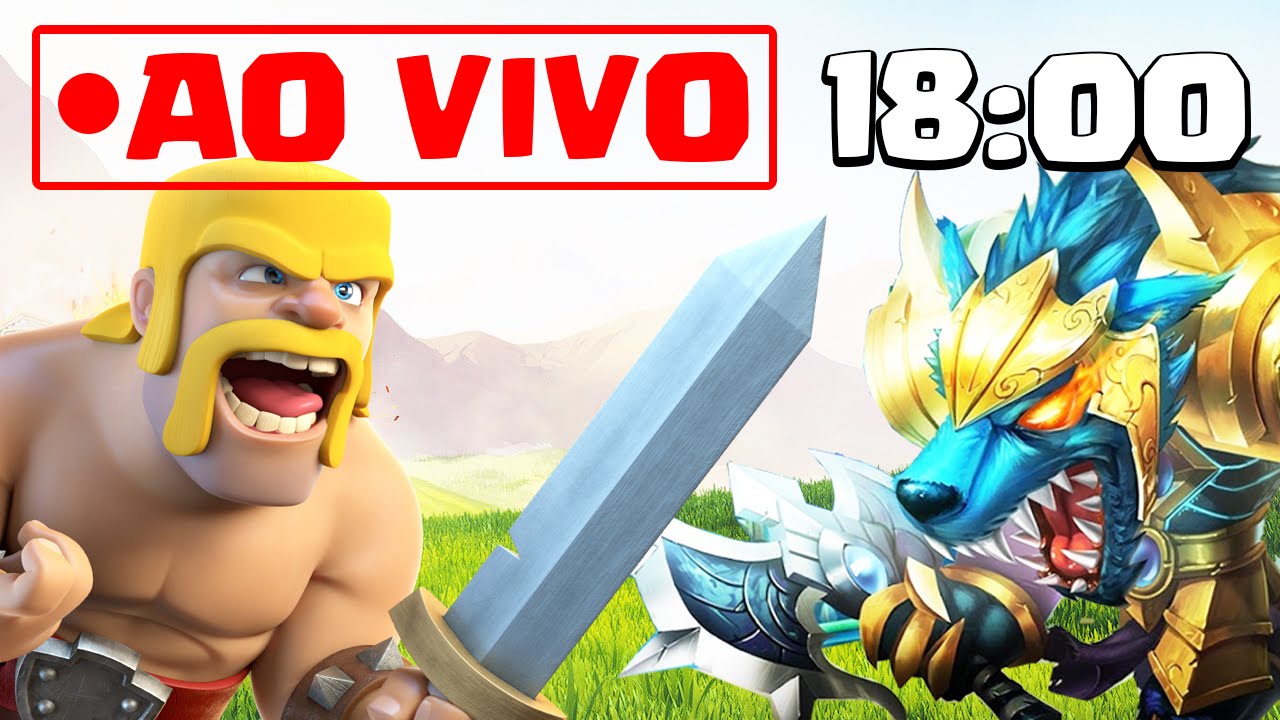 CLASH OF CLANS E MUITA ZOEIRA AO VIVO!