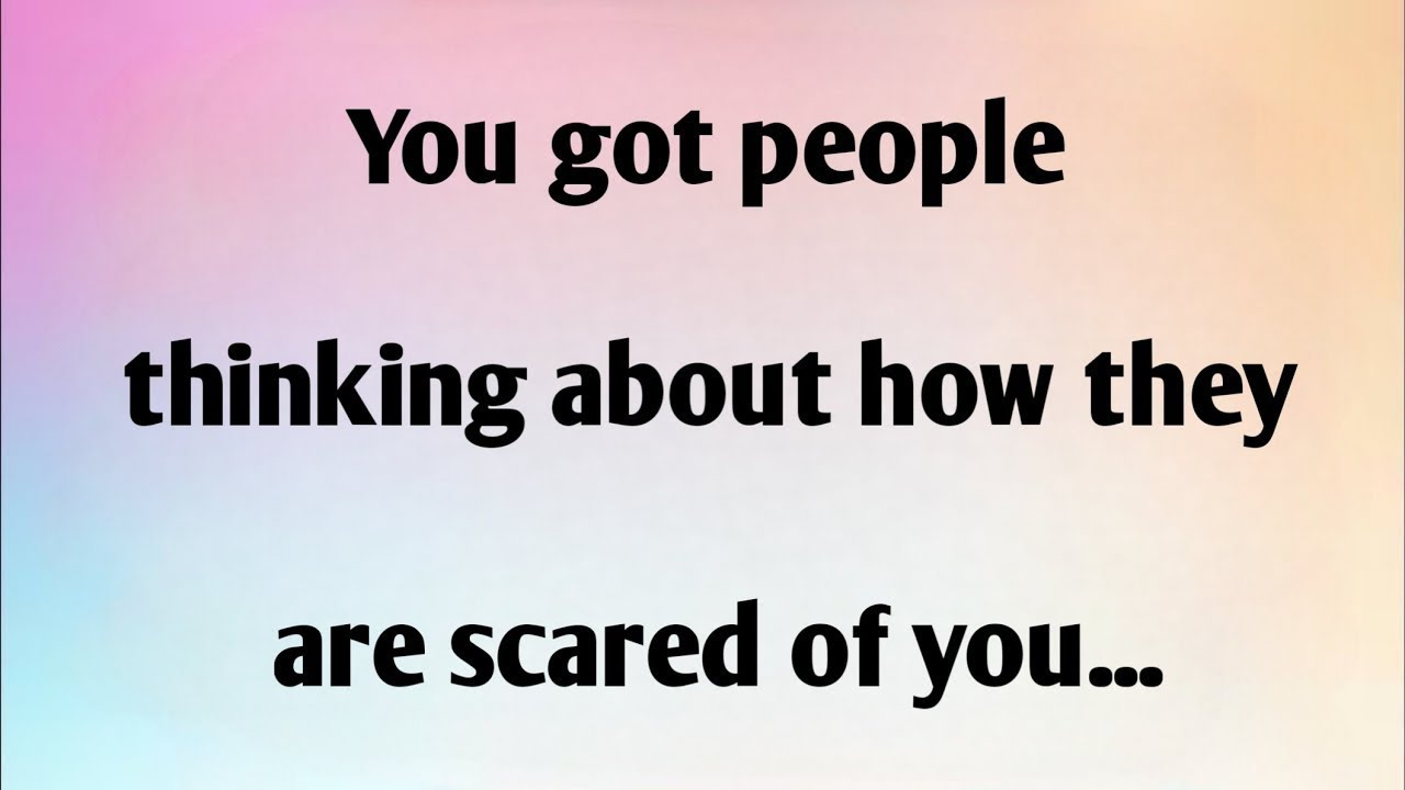 YOU GOT PEOPLE THINKING ABOUT HOW...