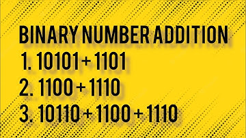 Binary Number Addition in Hindi and Urdu | How to do Binary Addition
