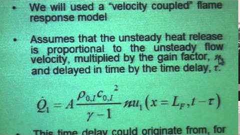 Unsteady Combustor Processes, Lieuwen, Day 5, Part 2