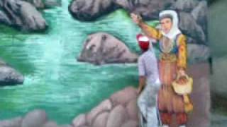 Duvarda Süper Resim Çalışması